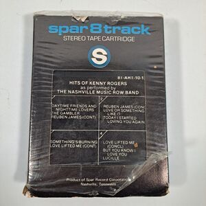 Hits of Kenny Rogers Nashville Music Row Band 8-Track Tape 1979 Artco Untested